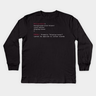 Ninja Level: Coder Kids Long Sleeve T-Shirt